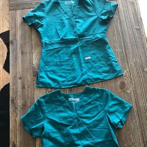 Green Grey’s Anatomy short sleeve scrub top